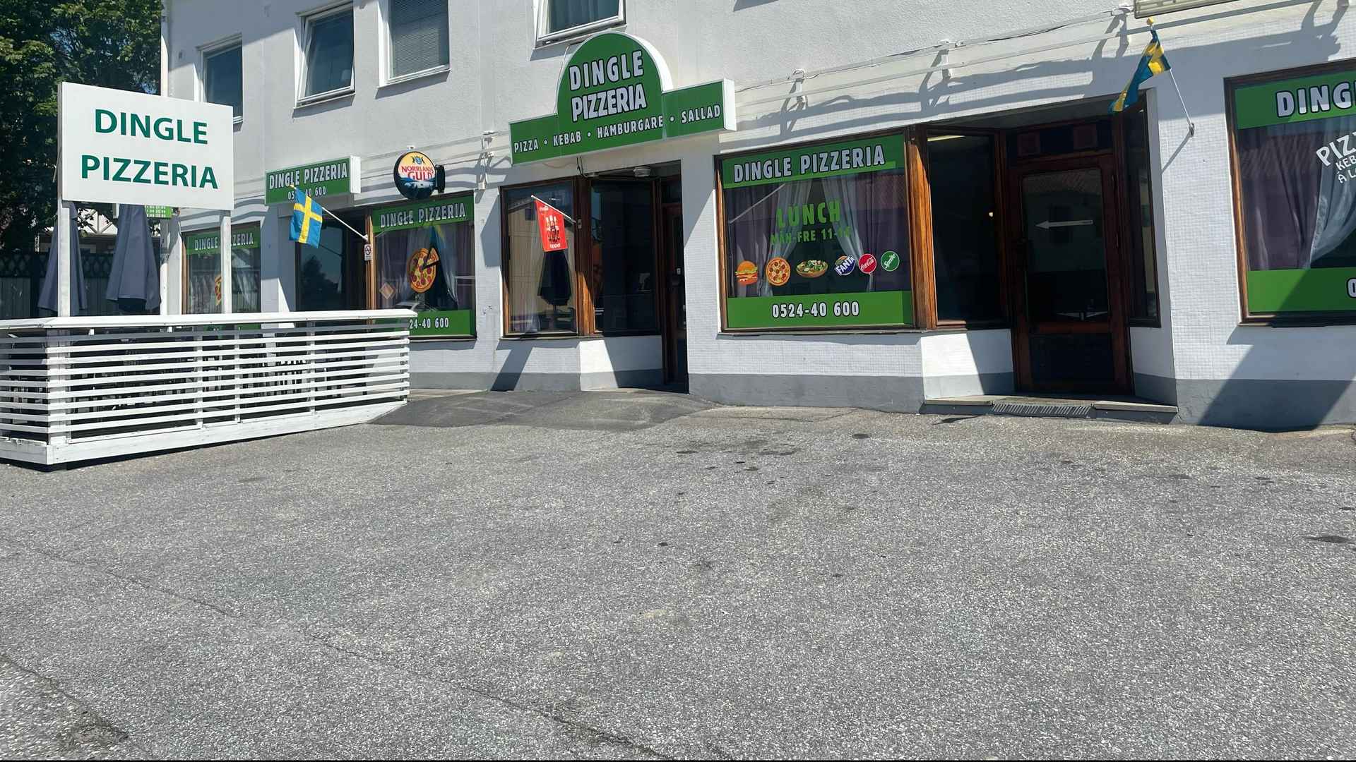 Framsidan på Dingle Pizzeria i Dingle